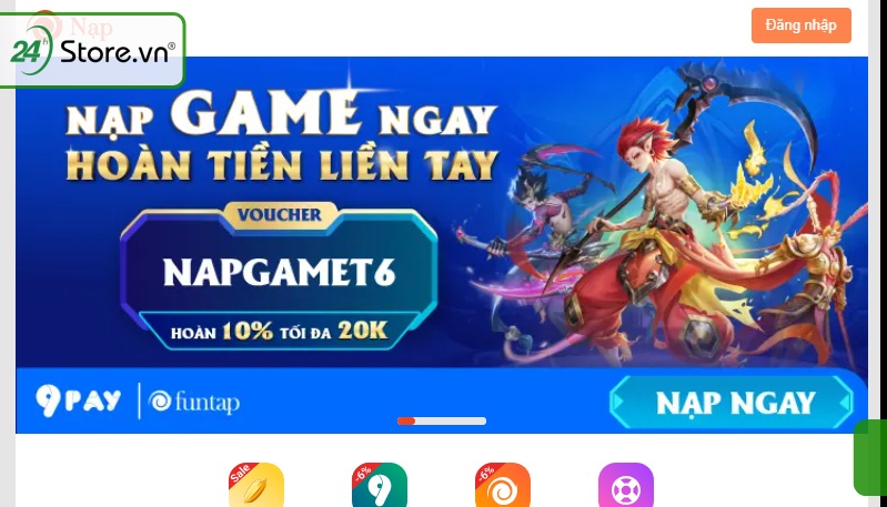 Funtap: Game online kiếm tiền qua Momo, Paypal